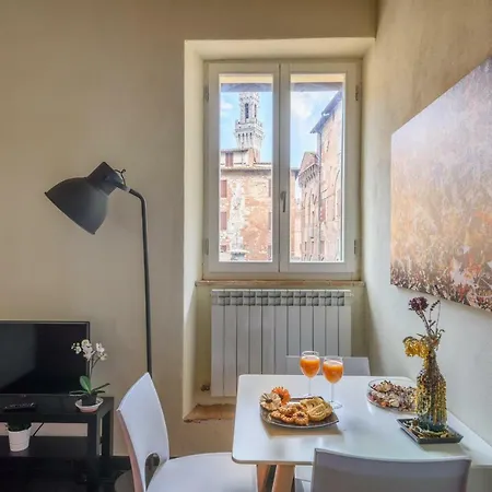 Selva Loft Torre Del Mangia Bright View Wi Fi, Air Conditioning 公寓 锡耶纳